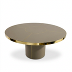 Mid-Century Round Antique Boutique Table with Pedestal Base