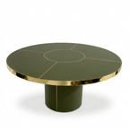 Mid-Century Round Antique Boutique Table with Pedestal Base