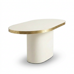 Consola Antique Boutique - Mid-Century con Base Central