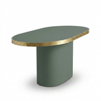 Consola Antique Boutique - Mid-Century con Base Central