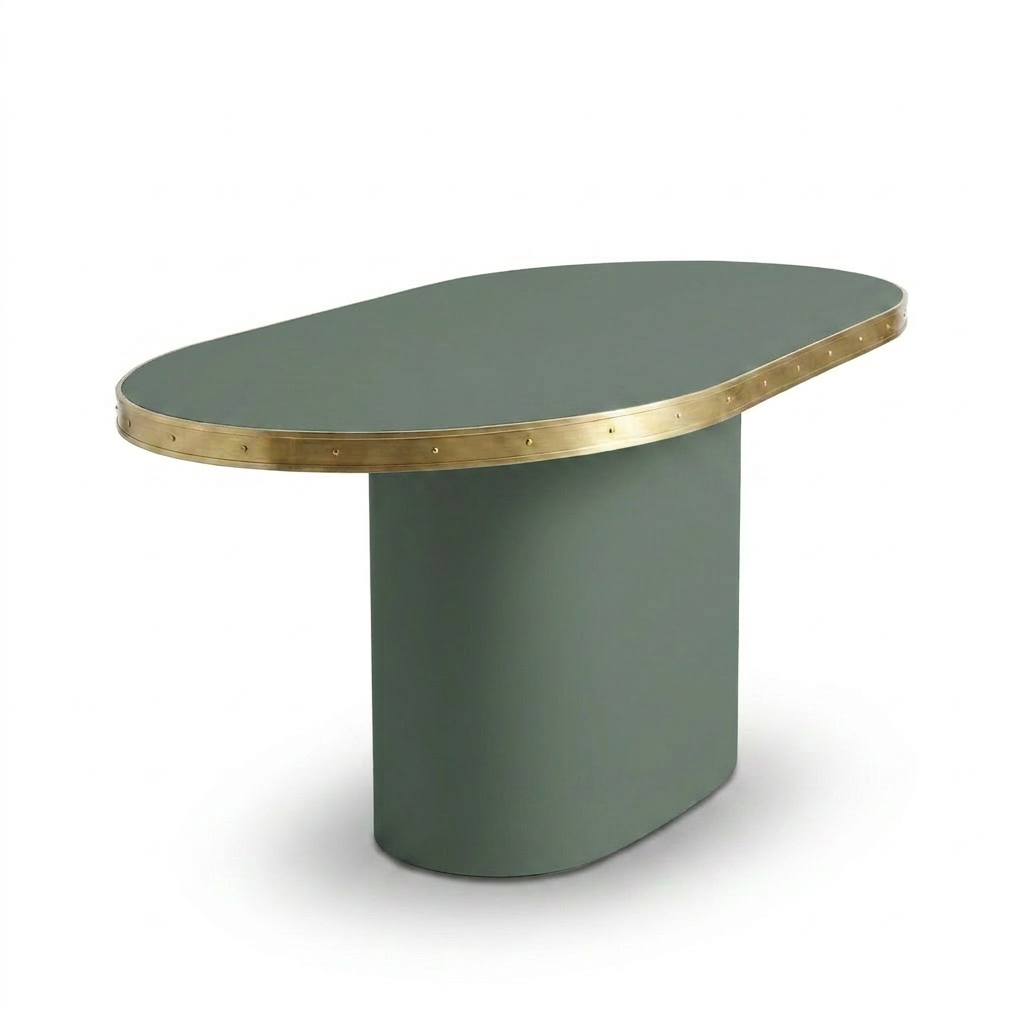 Consola Antique Boutique - Mid-Century con Base Central