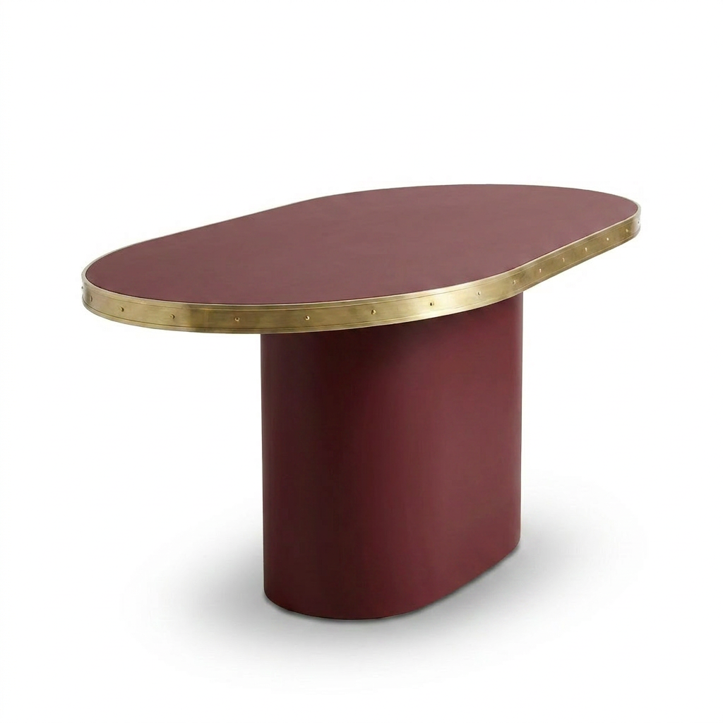 Consola Antique Boutique - Mid-Century con Base Central