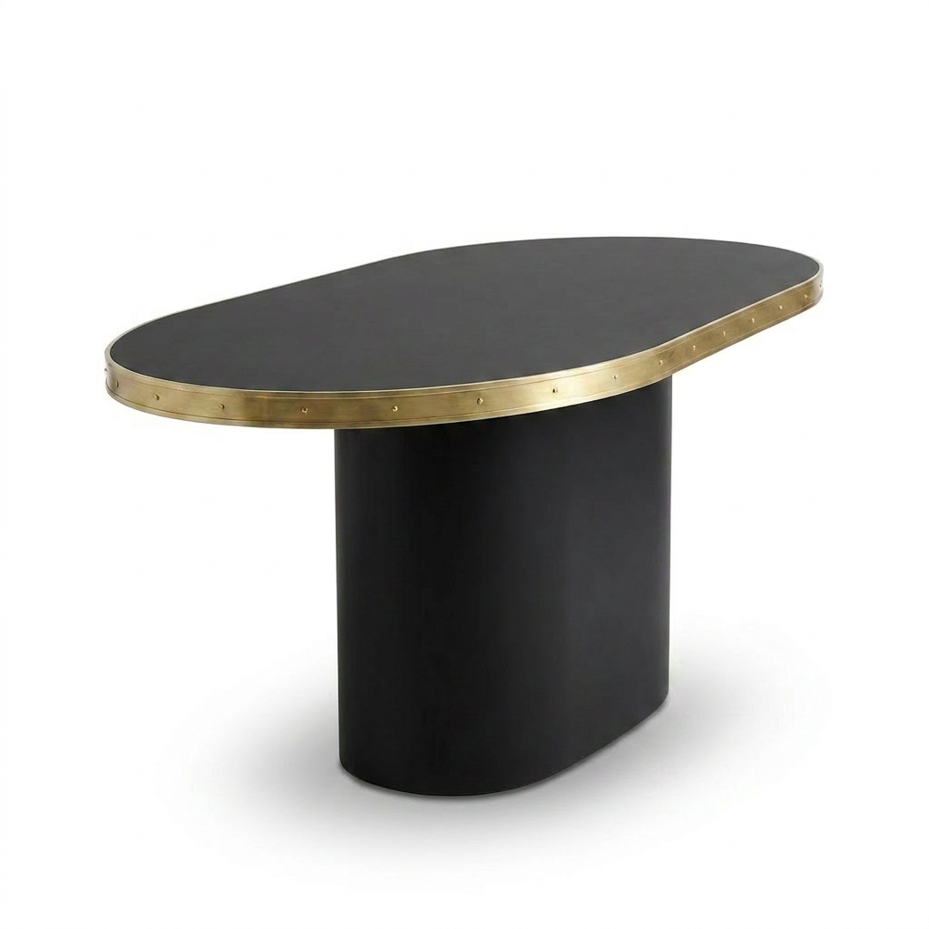 Consola Antique Boutique - Mid-Century con Base Central