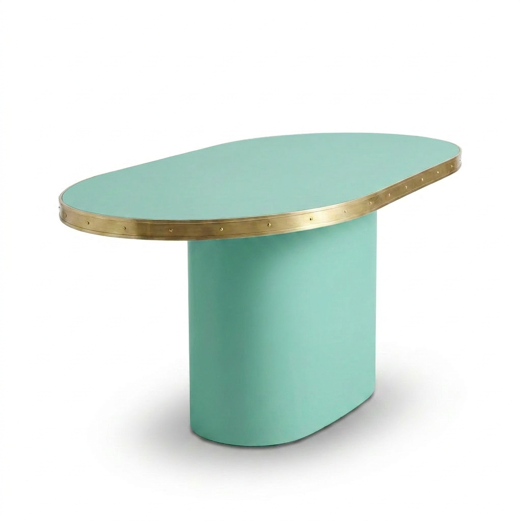 Consola Antique Boutique - Mid-Century con Base Central