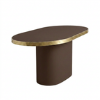 Consola Antique Boutique - Mid-Century con Base Central