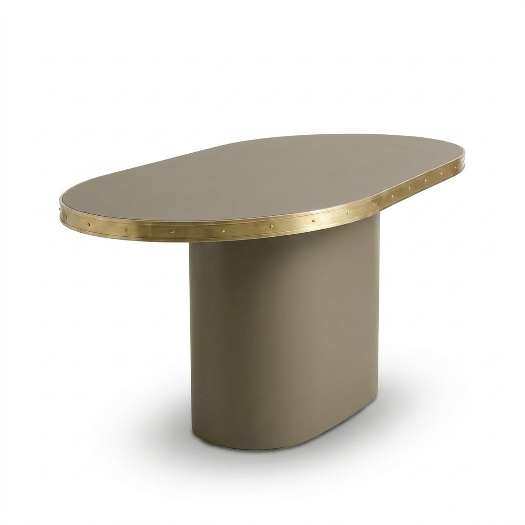 Consola Antique Boutique - Mid-Century con Base Central