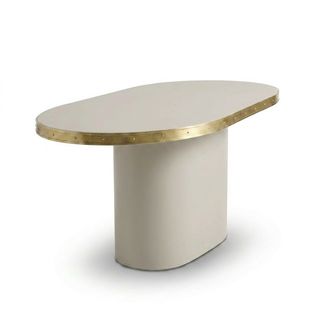 Consola Antique Boutique - Mid-Century con Base Central