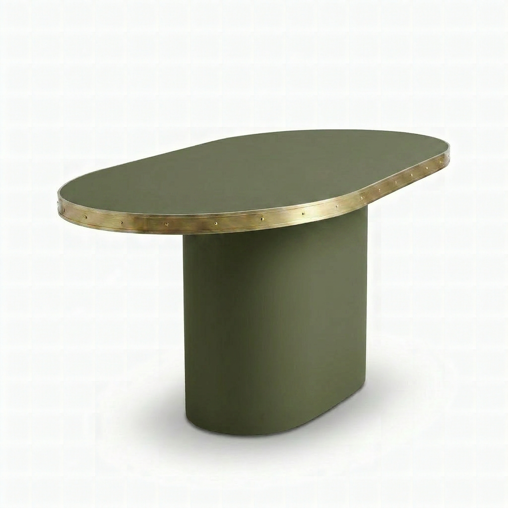 Consola Antique Boutique - Mid-Century con Base Central