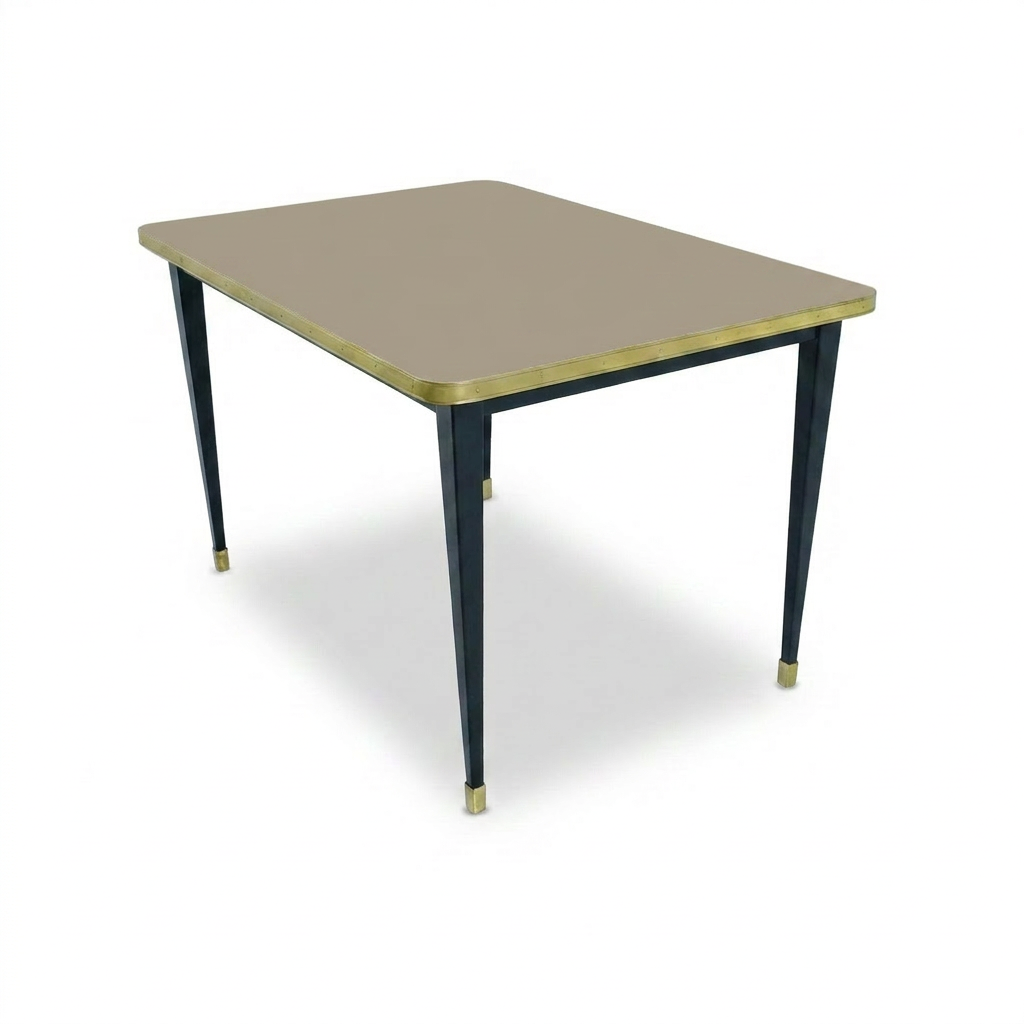 Mesa Antique Boutique Rectangular - Mid-Century sobre Estructura Cónica