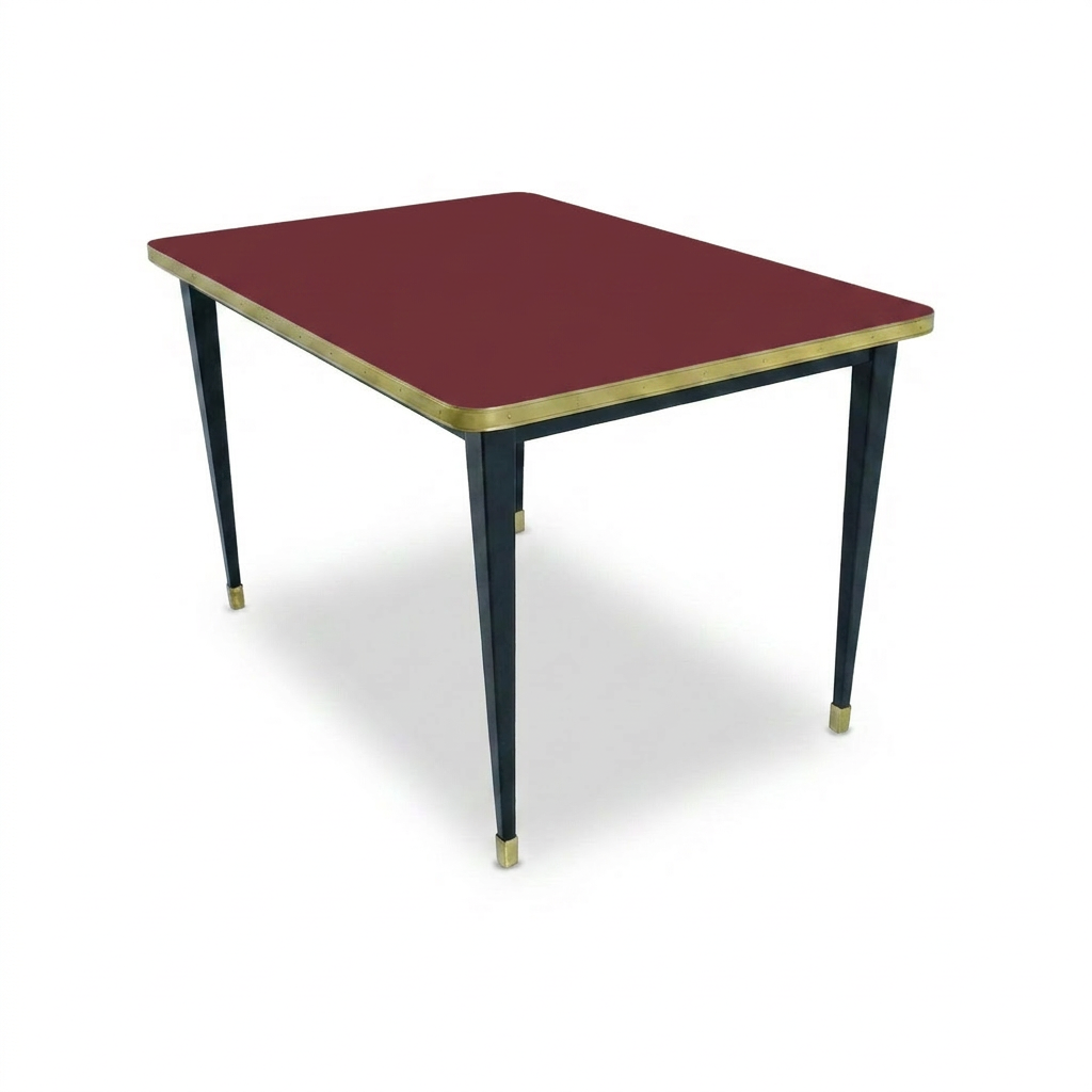 Mesa Antique Boutique Rectangular - Mid-Century sobre Estructura Cónica