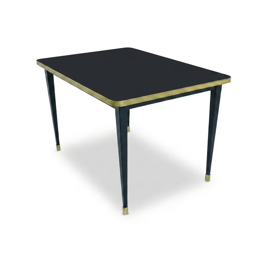 Mesa Antique Boutique Rectangular - Mid-Century sobre Estructura Cónica