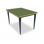 Mesa Antique Boutique Rectangular - Mid-Century sobre Estructura Cónica