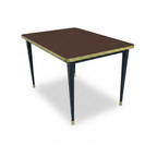 Mesa Antique Boutique Rectangular - Mid-Century sobre Estructura Cónica