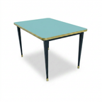 Mesa Antique Boutique Rectangular - Mid-Century sobre Estructura Cónica
