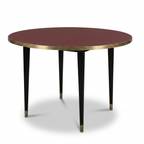 Mesa Antique Boutique Redonda - Mid-Century sobre Estructura Cónica