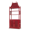 Estantería Pagoda Mid-Century - Estilo Chinoiserie