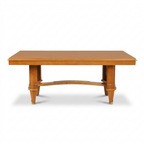 Mesa de Comedor Art Déco Francesa en Madera de Sicomoro - Estilo André Arbus, c. 1940