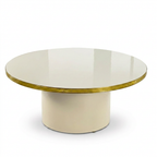 Mesa Baja Antique Boutique - Mid-Century con Base Central