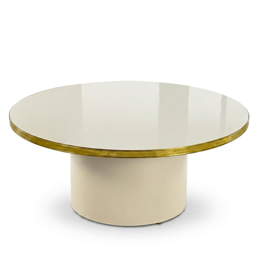 Mesa Baja Antique Boutique - Mid-Century con Base Central
