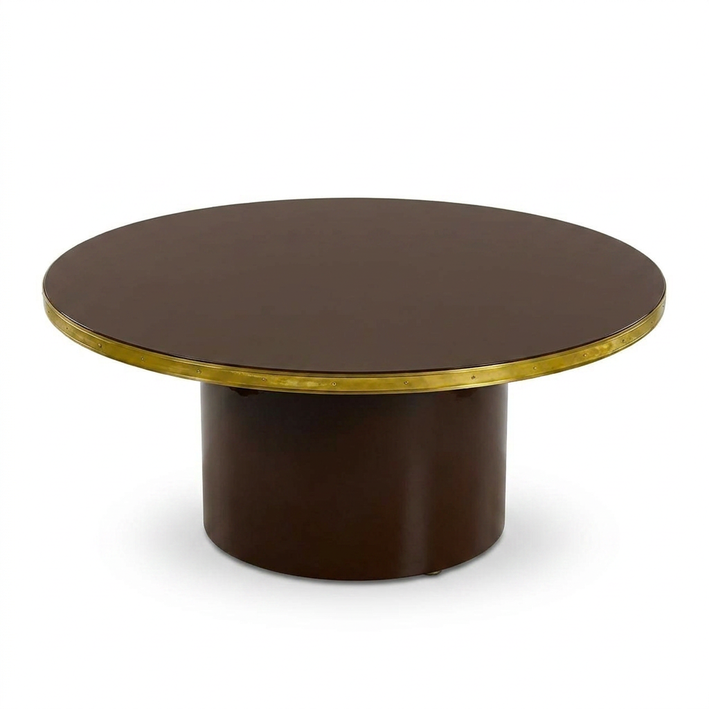 Mesa Baja Antique Boutique - Mid-Century con Base Central