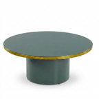 Mesa Baja Antique Boutique - Mid-Century con Base Central