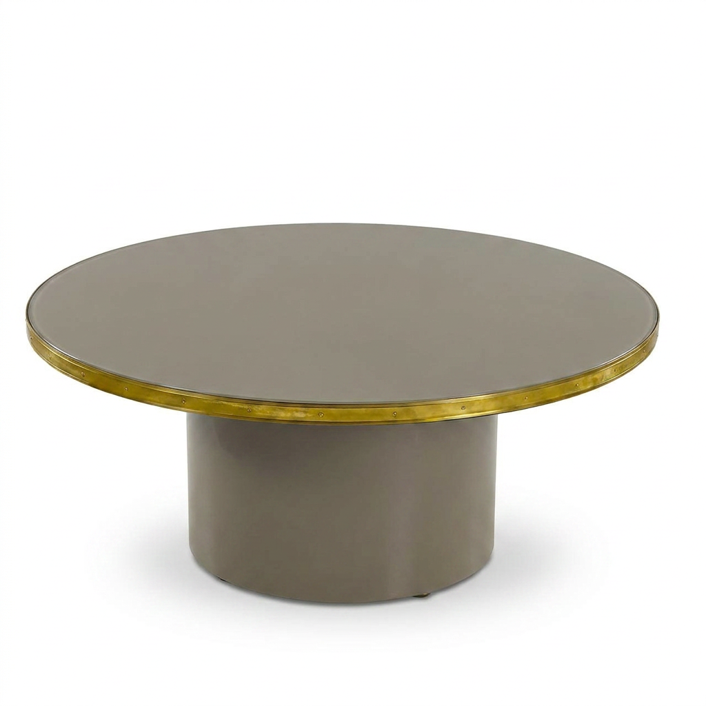 Mesa Baja Antique Boutique - Mid-Century con Base Central