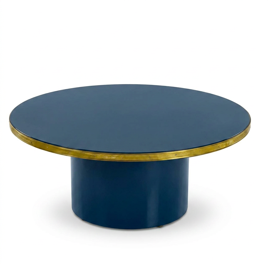 Mesa Baja Antique Boutique - Mid-Century con Base Central