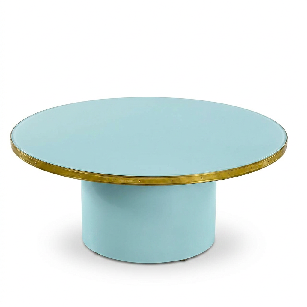 Mesa Baja Antique Boutique - Mid-Century con Base Central