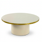 Mesa Baja Antique Boutique - Mid-Century con Base Central