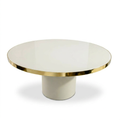 Mesa Antique Boutique Redonda - Mid-Century con Base Central
