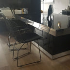 Mesa Antique Boutique Cuadrada con Perfil Satinado