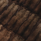 Natural mink fur blanket, handmade in Spain