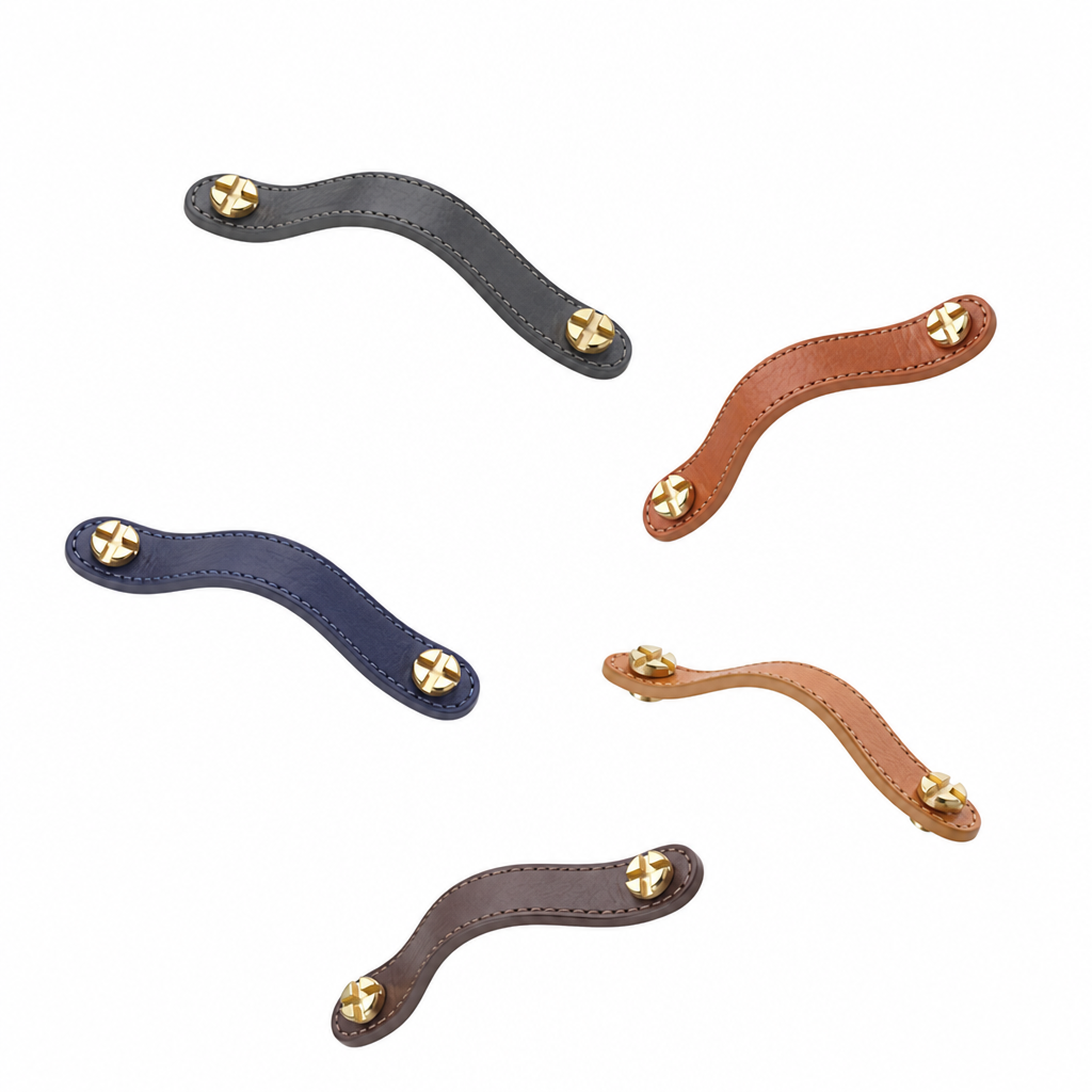 Artisanal Classic Leather Pull Handle
