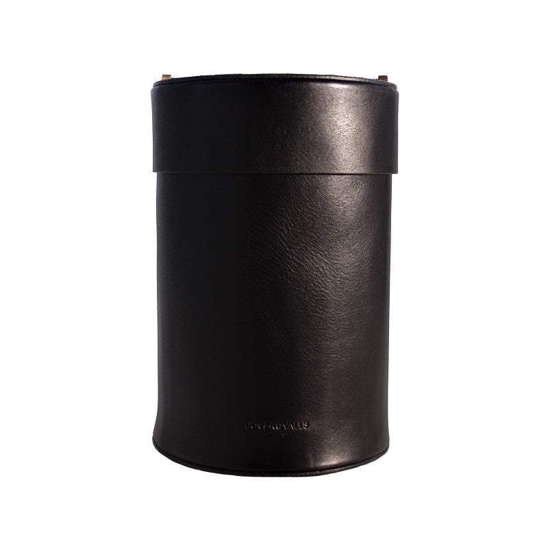 Prestigeux - Handcrafted Leather and Brass Premium Paper Bin
