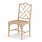 Silla Chinese Chippendale Faux Bamboo - acabado de ratán