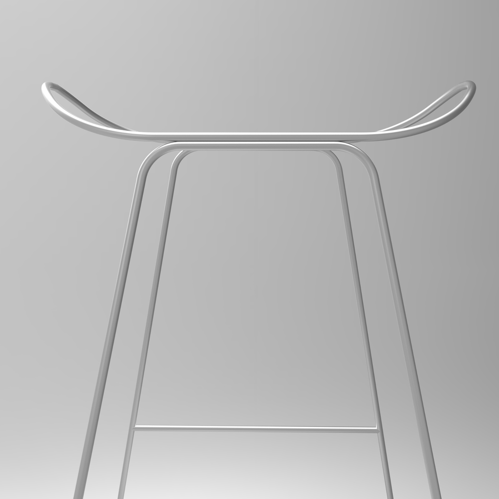Hug Counter Stool - Cuero Negro