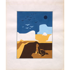 Diseño Textil Original Años 70 - Gouache Abstracto "Composición 18"