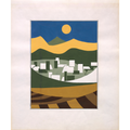 Diseño Textil Original Años 70 - Gouache Abstracto "Composición 19"