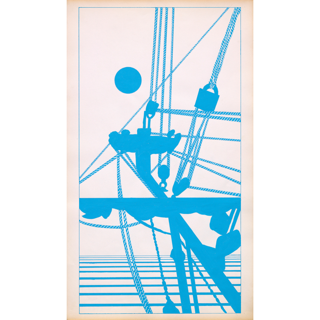 Diseño Textil Original Años 70 - Gouache Abstracto "Composición 20"