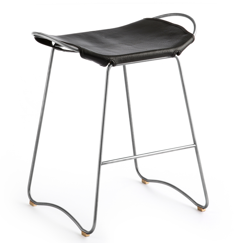 Hug Counter Stool - Cuero Negro