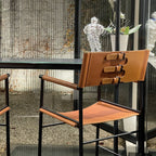 Taburete de cocina Repose con respaldo - Hecho a mano y personalizable