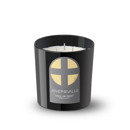 Handcrafted Black Glass Decorative Candle with Four Fragrances