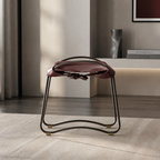 Hug Footstool - Handcrafted with Cowhide Leather