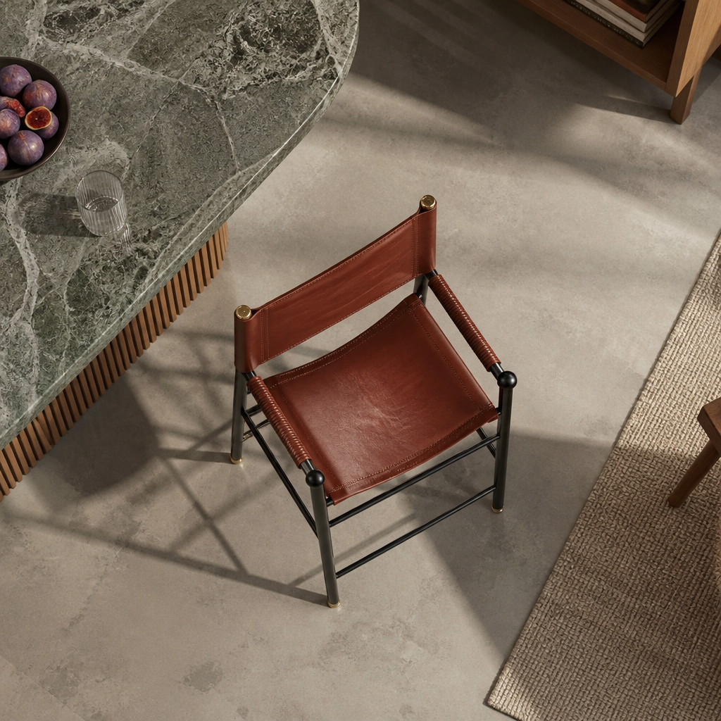 Repose Counter Stool with Backrest - Handcrafted & Customizable