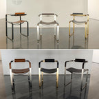 Silla Wanderlust - Personalizable y hecho a mano en piel vacuna y acero