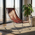 Hug Chaise Longue - Artisanal Design in Cowhide Leathe