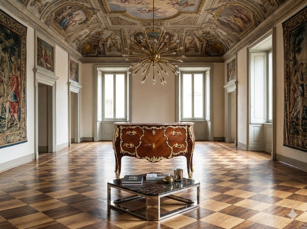 Cómoda Bombé Francesa Estilo Louis XV