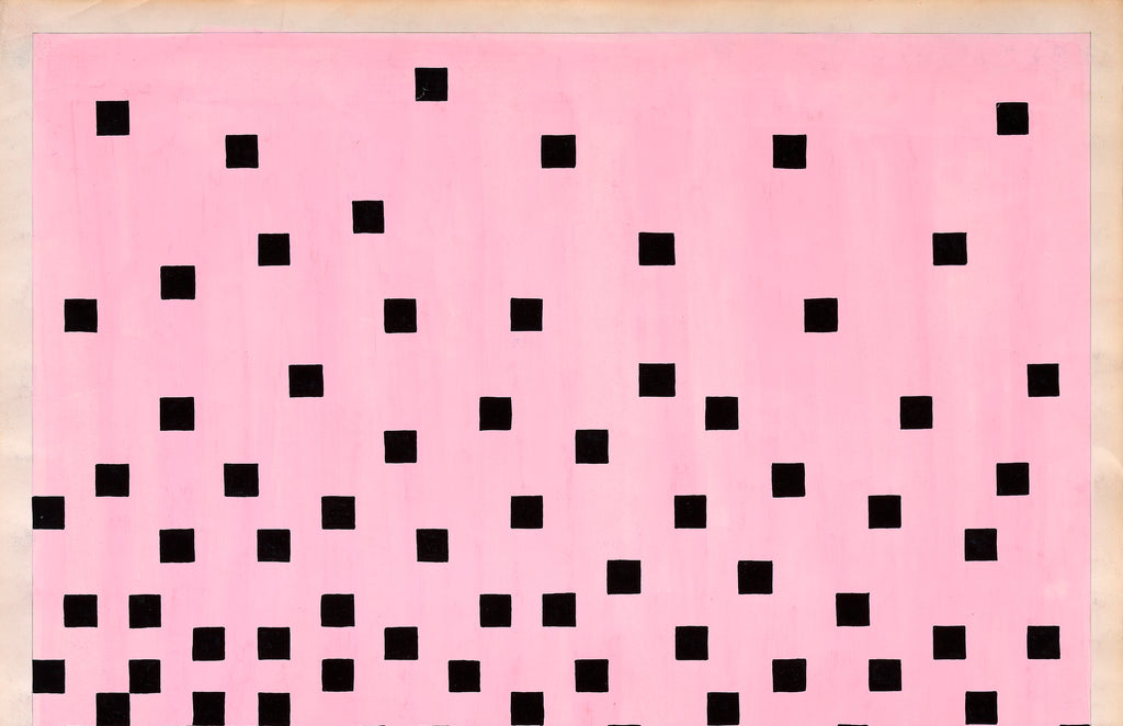 Original 70s Textile Design - Abstract Gouache "Composition 3"