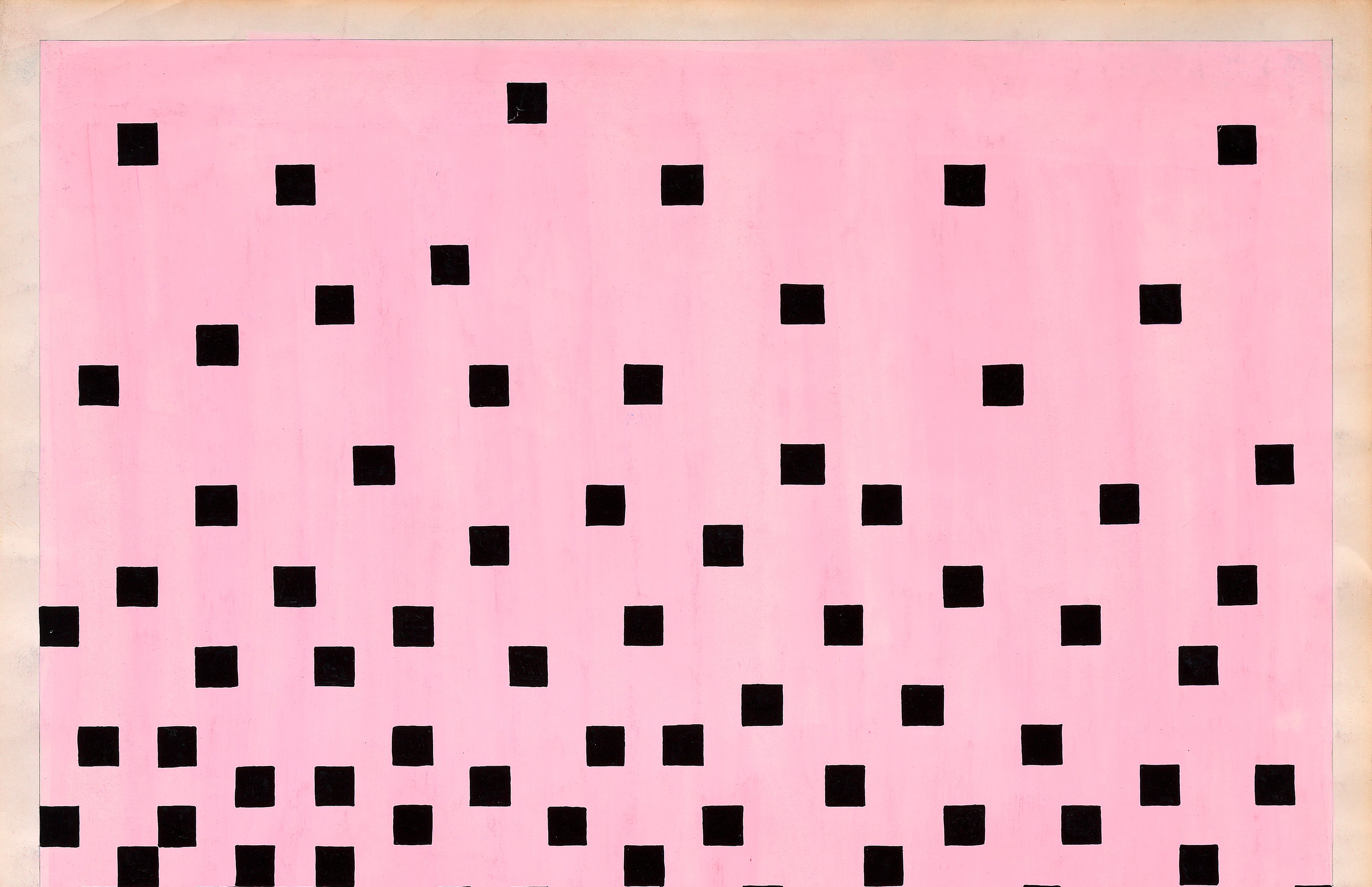 Diseño Textil Original Años 70 - Gouache Abstracto "Composición 3"