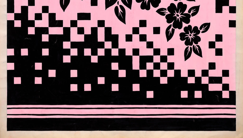 Original 70s Textile Design - Abstract Gouache "Composition 3"